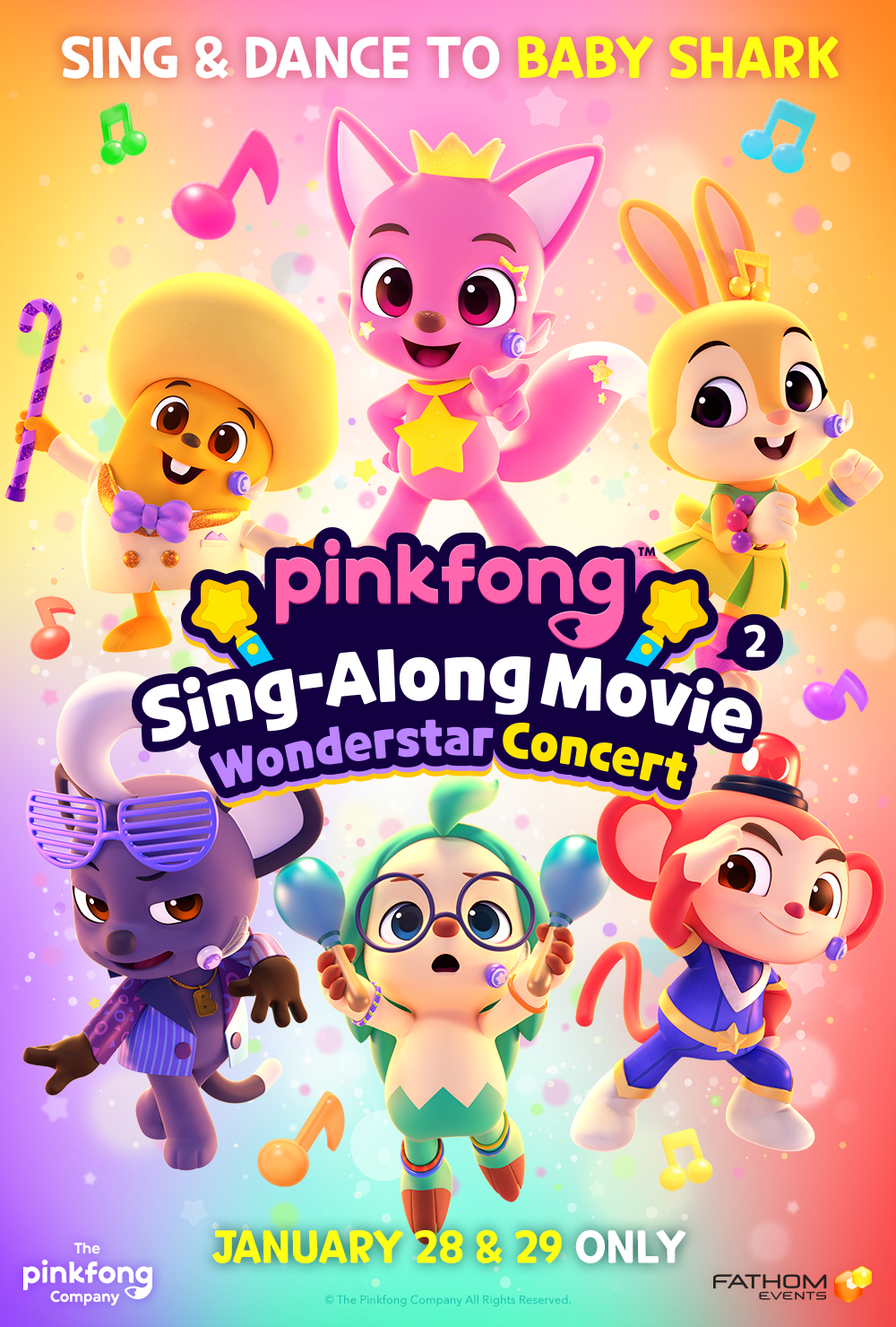 پینک فونگ ۲: کنسرت ستاره عجایب Pinkfong Sing-Along Movie 2: Wonderstar Concert